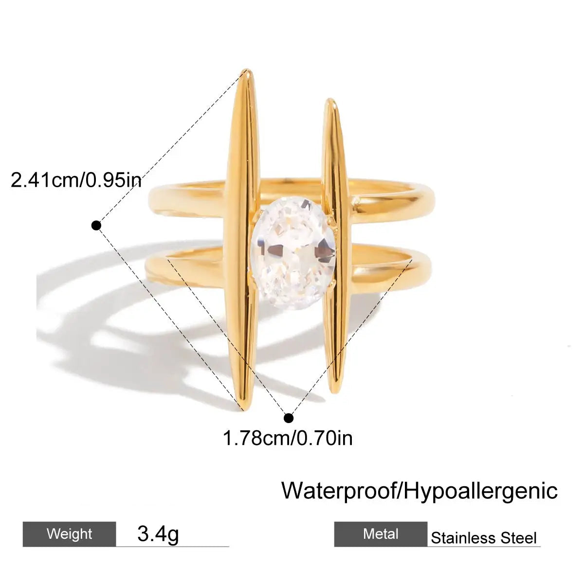 gold organic molten halo ring – Murps