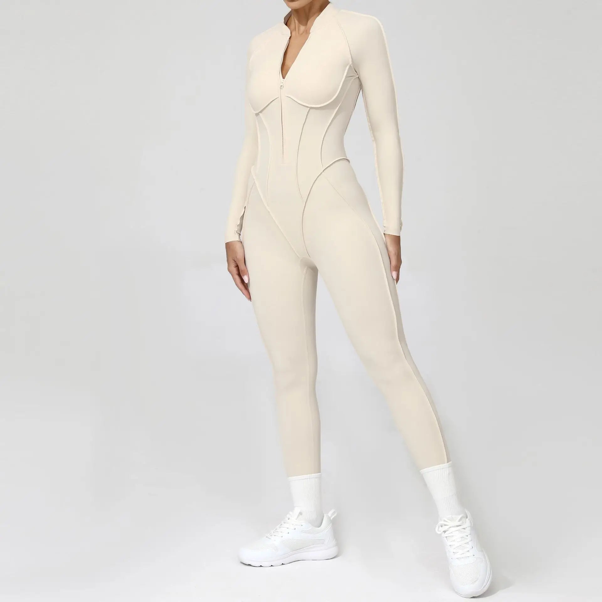 Women’s Open-Back Zip Workout Jumpsuit | Murps