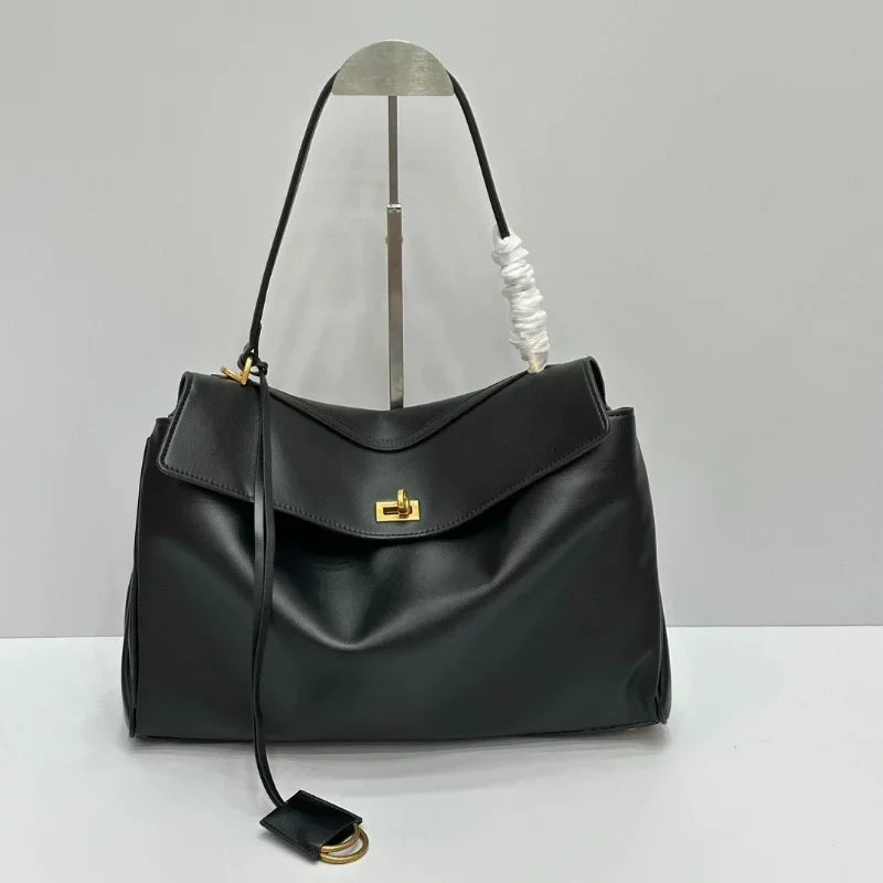 Murps Luxury - Classic Turn-Lock Shoulder Tote