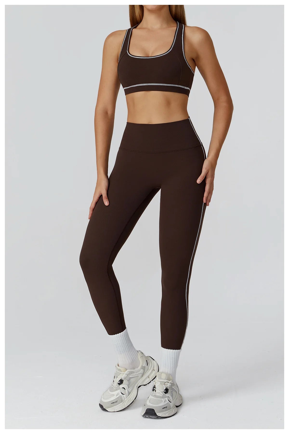 Sculpt-Contour Active Set 2/3-Piece – Zip Jacket, Bra & High-Waist Leggings