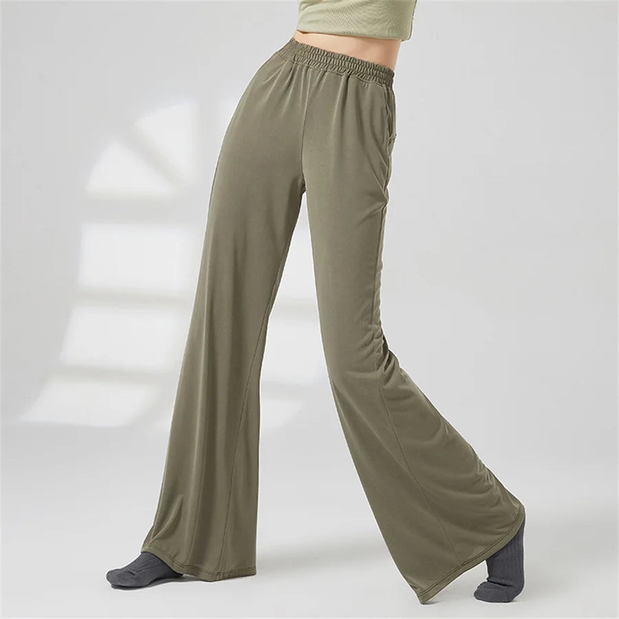 CloudSoft Modal Wide-Leg Lounge Pants – Women’s High-Waist
