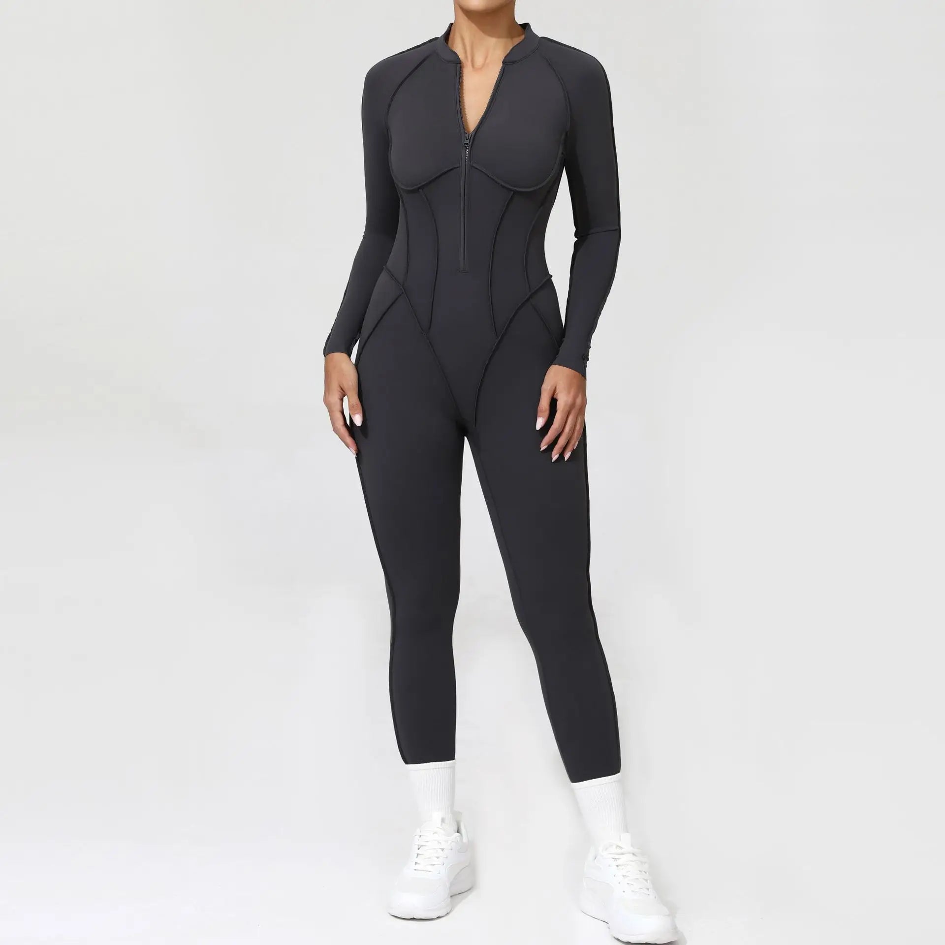 Women’s Open-Back Zip Workout Jumpsuit | Murps