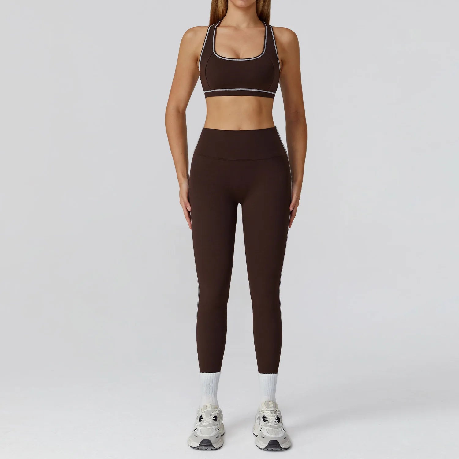 Sculpt-Contour Active Set 2/3-Piece – Zip Jacket, Bra & High-Waist Leggings