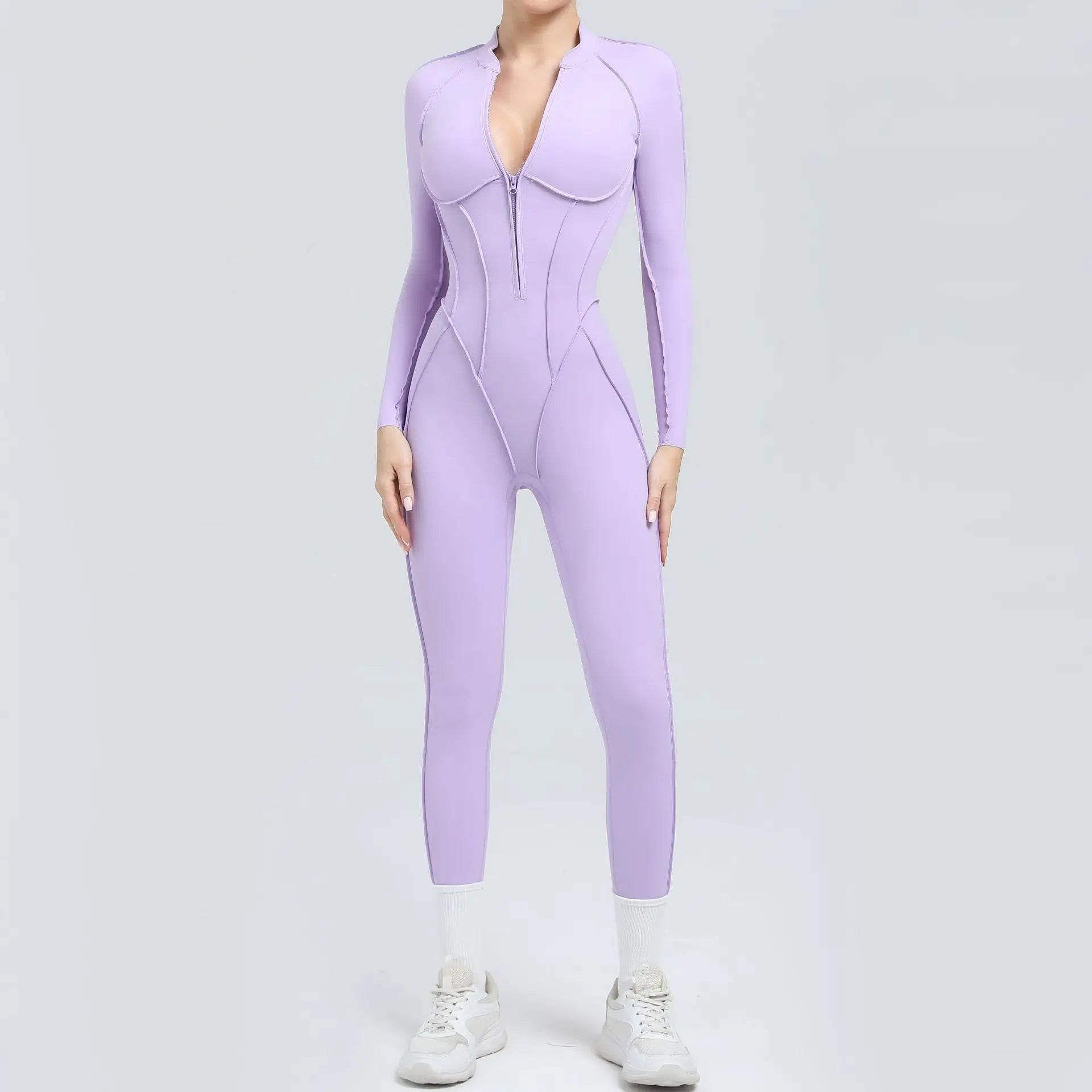 Women’s Open-Back Zip Workout Jumpsuit | Murps