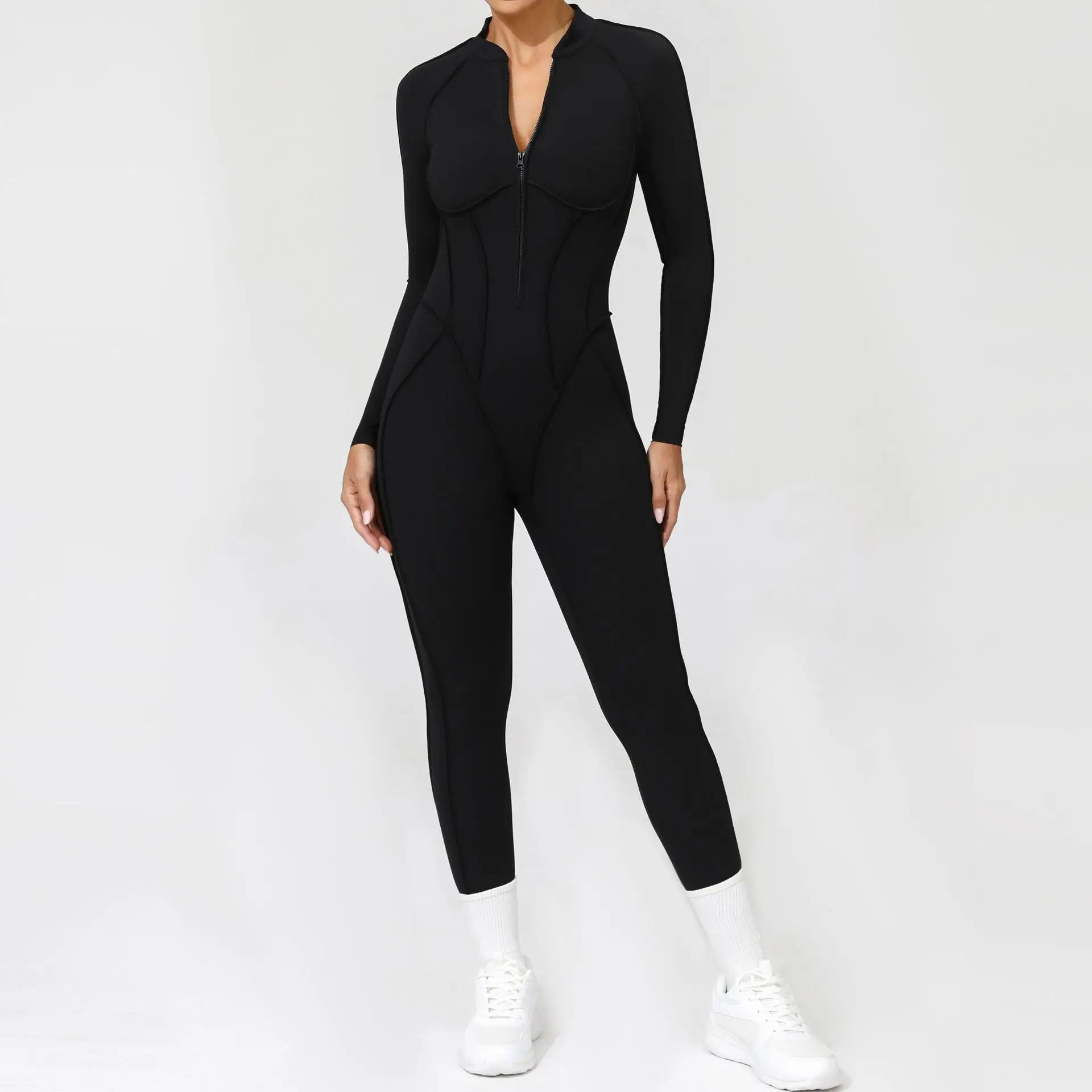 Women’s Open-Back Zip Workout Jumpsuit | Murps