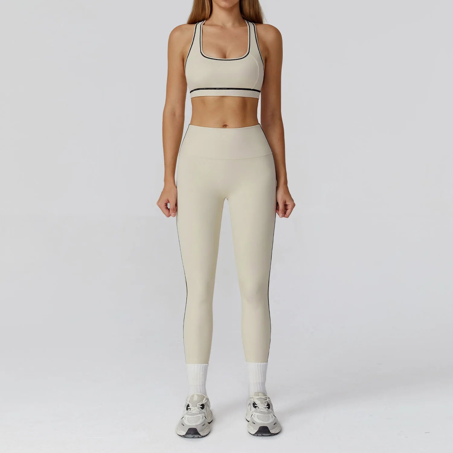 Sculpt-Contour Active Set 2/3-Piece – Zip Jacket, Bra & High-Waist Leggings