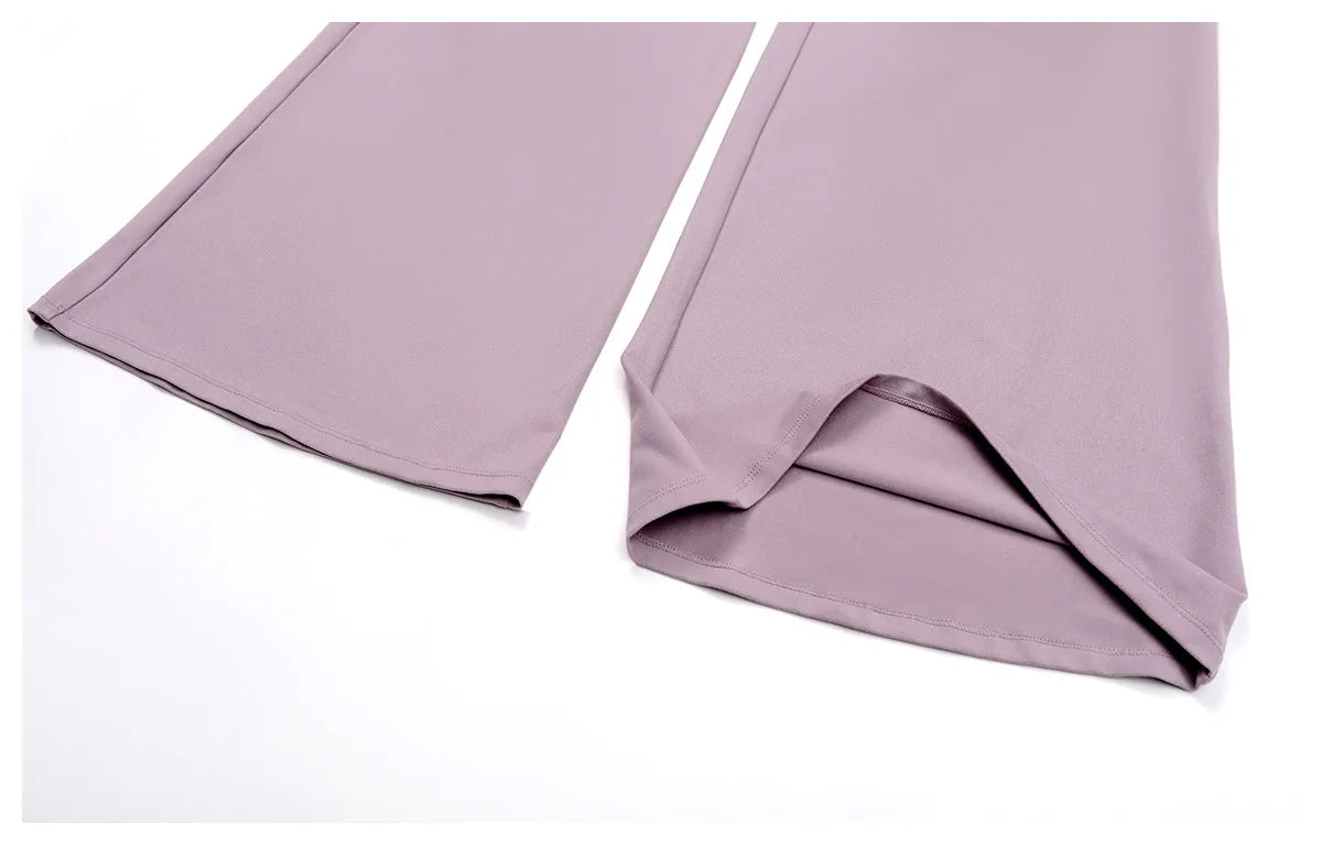 Murps Women’s Wide-Leg Drawstring Pants with Pockets – Lounge & Yoga