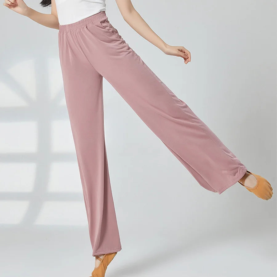 CloudSoft Modal Wide-Leg Lounge Pants – Women’s High-Waist