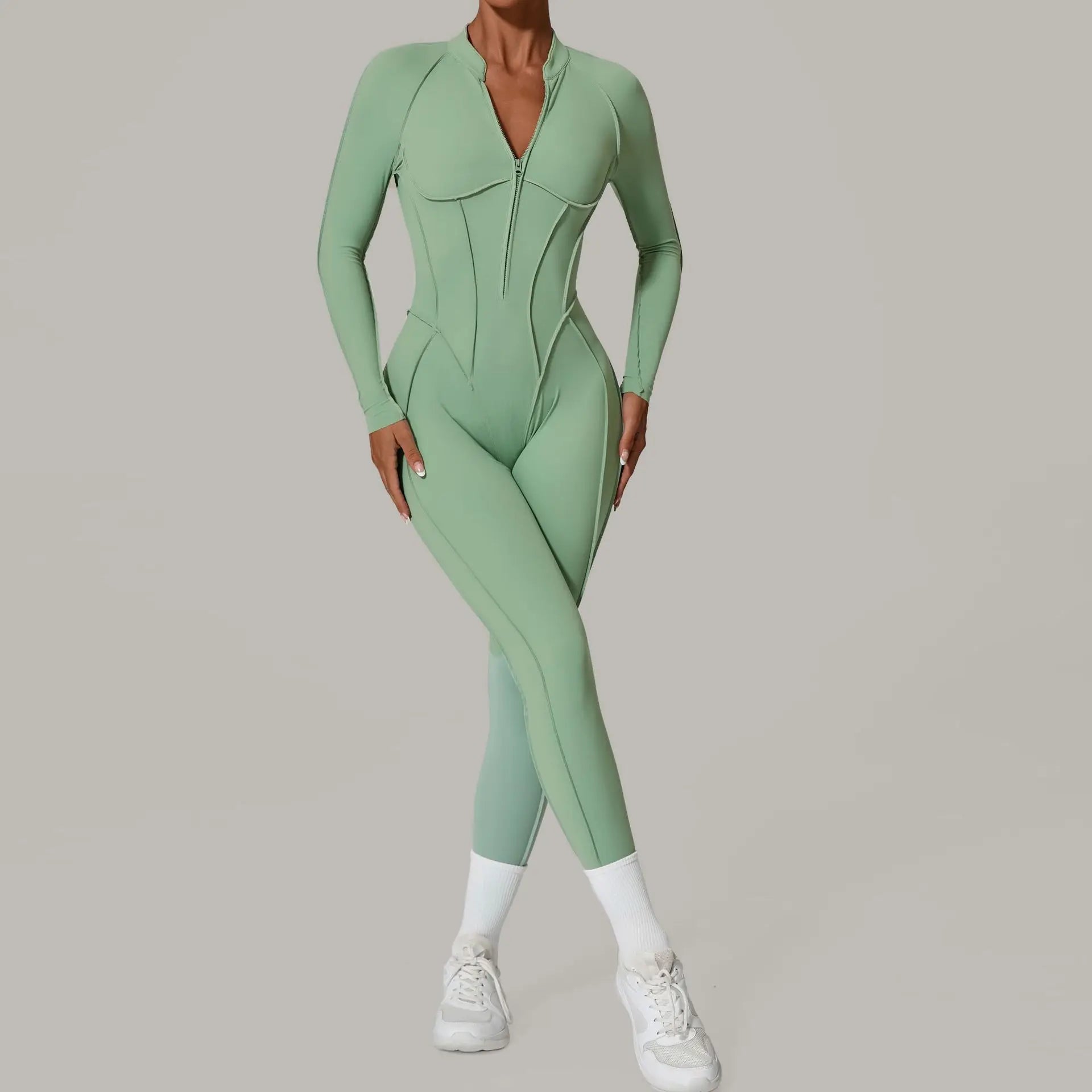 Women’s Open-Back Zip Workout Jumpsuit | Murps