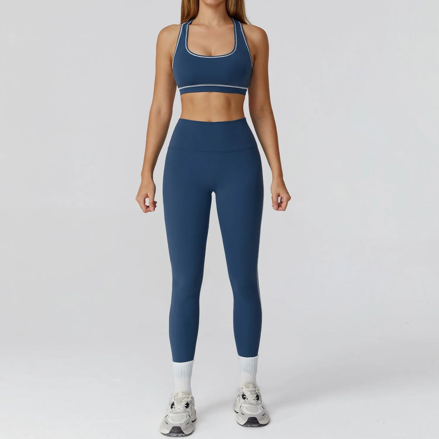 Sculpt-Contour Active Set 2/3-Piece – Zip Jacket, Bra & High-Waist Leggings