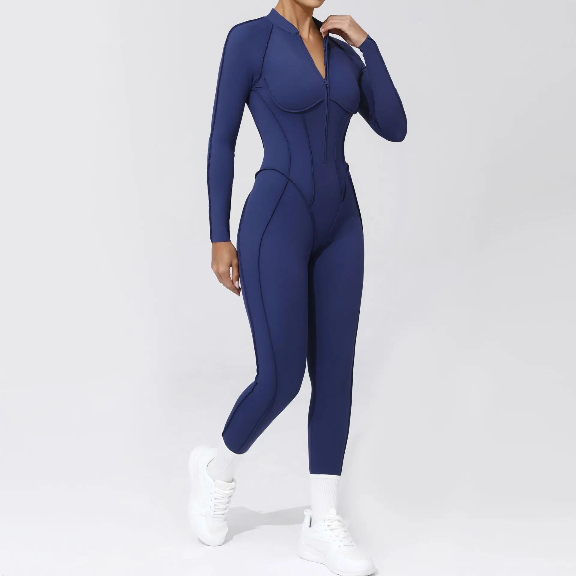 Women’s Open-Back Zip Workout Jumpsuit | Murps