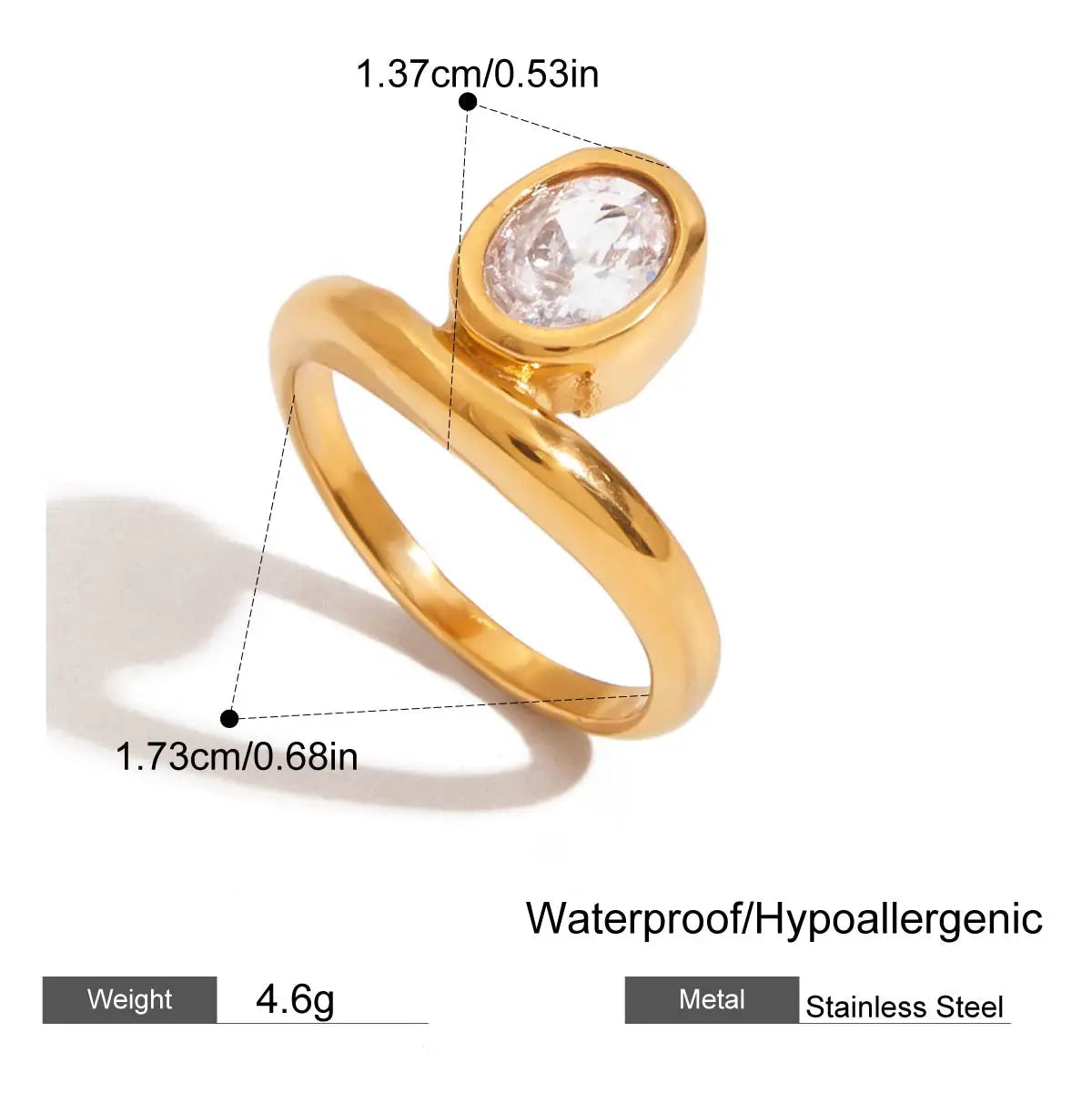 gold organic molten halo ring – Murps