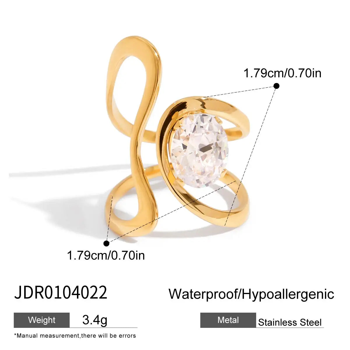 gold organic molten halo ring – Murps