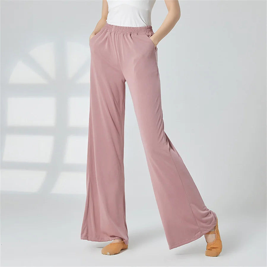 CloudSoft Modal Wide-Leg Lounge Pants – Women’s High-Waist