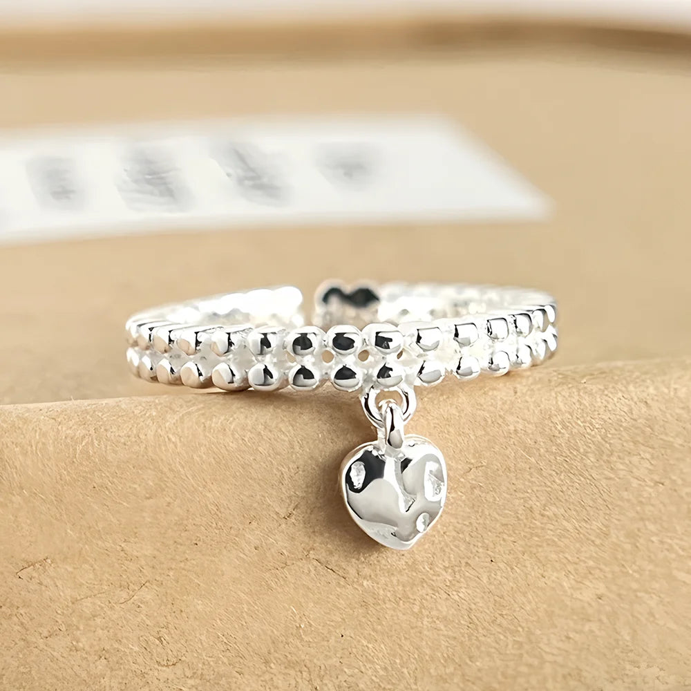 Murps 925 Sterling Silver Adjustable Statement Ring – Minimalist & Vintage Styles