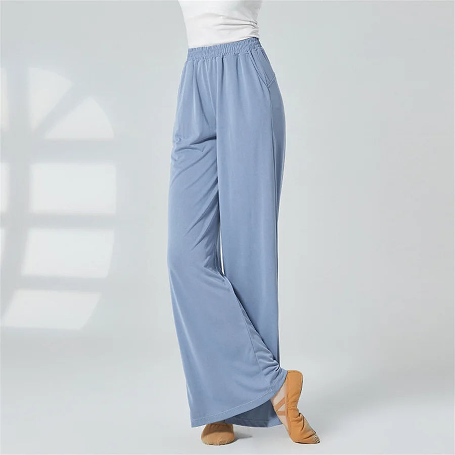 CloudSoft Modal Wide-Leg Lounge Pants – Women’s High-Waist