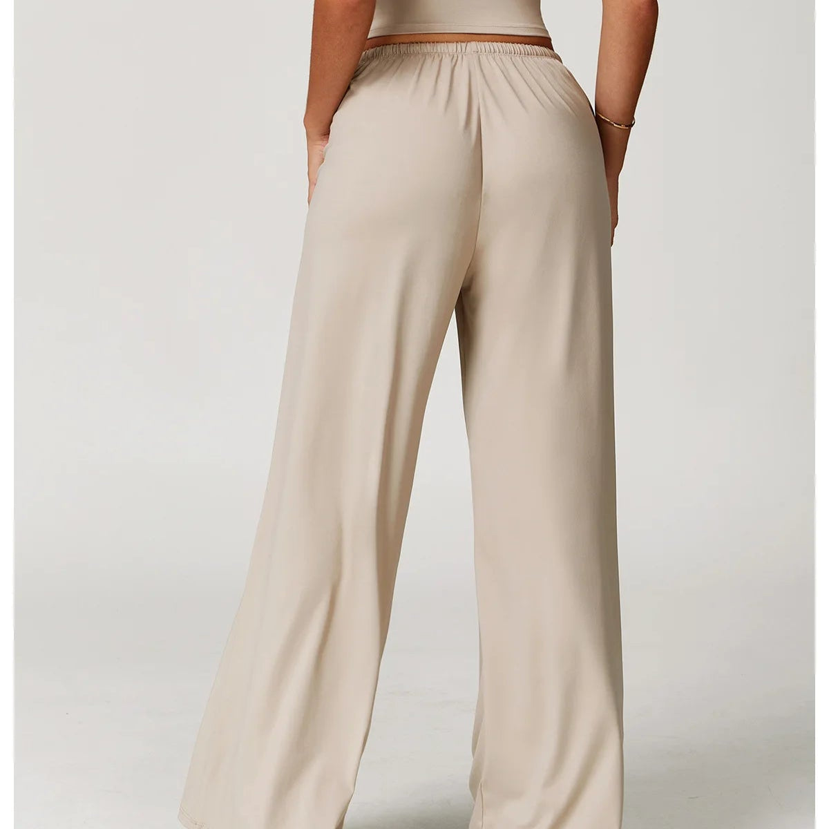 Murps Women’s Wide-Leg Drawstring Pants with Pockets – Lounge & Yoga