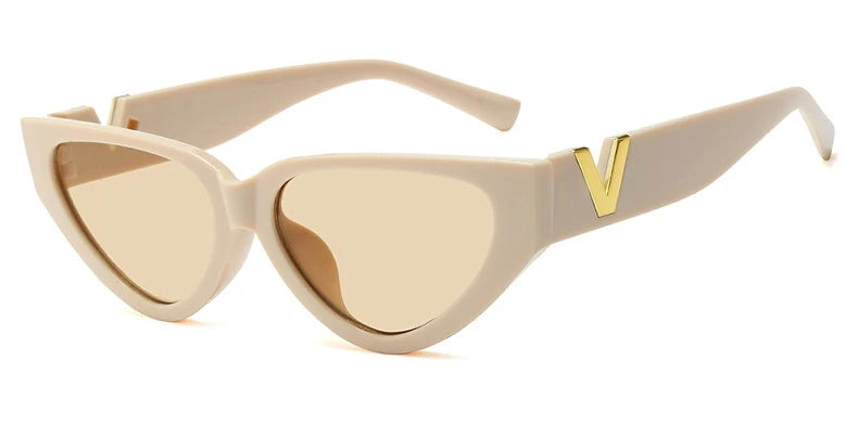 GEVE 1282 Cat-Eye Sunglasses – UV400 65 mm Lenses (Women)