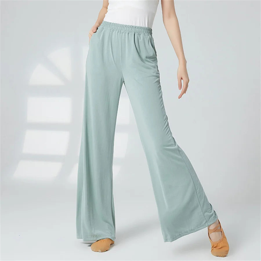 CloudSoft Modal Wide-Leg Lounge Pants – Women’s High-Waist