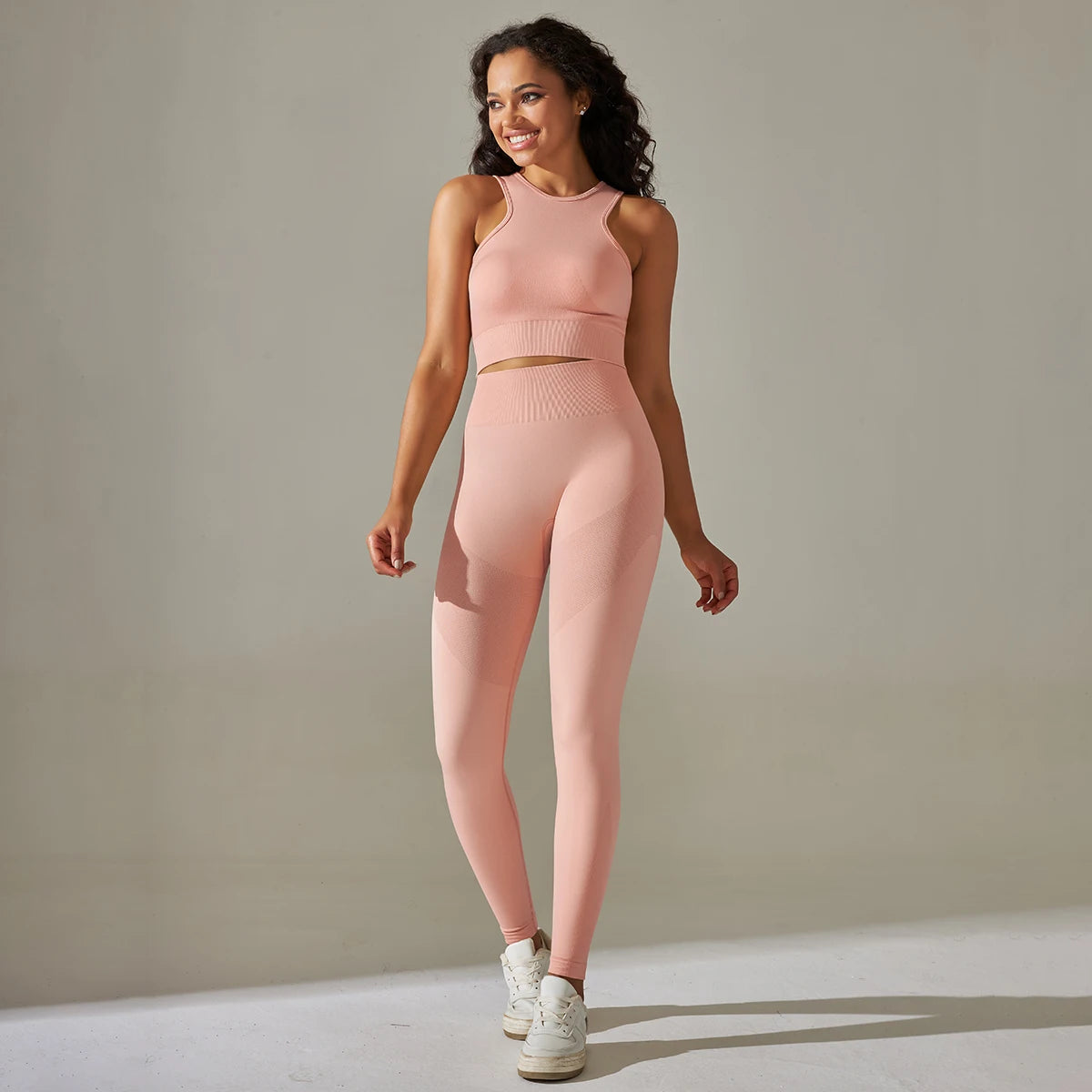 Murps Seamless 2-Piece Yoga Set – Sculpt Tank & High-Waist Leggings