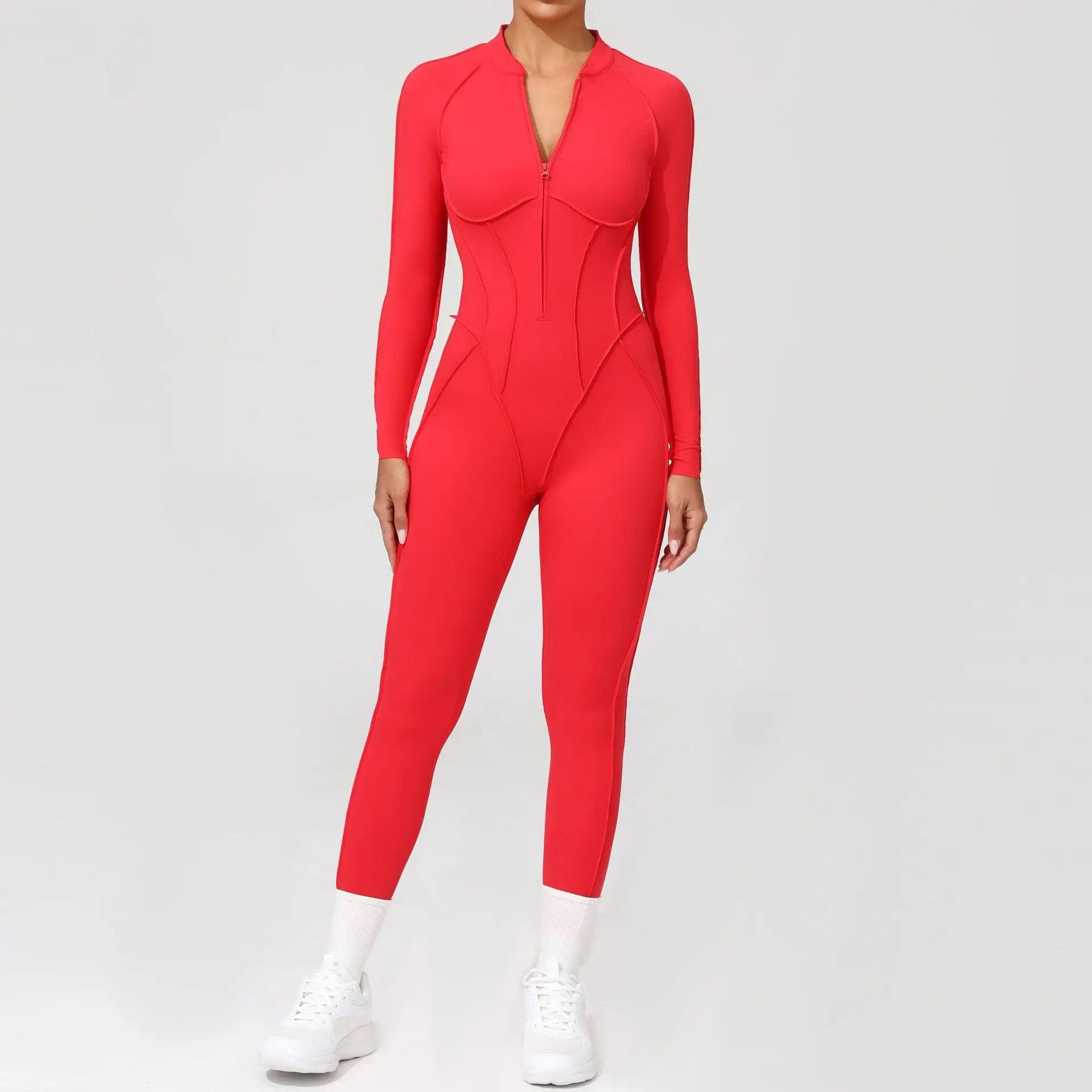 Women’s Open-Back Zip Workout Jumpsuit | Murps
