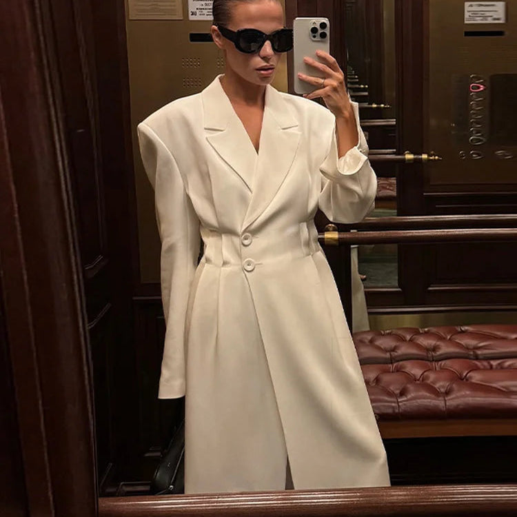 Urban Longline Split Blazer - Women’s Tailored Coat